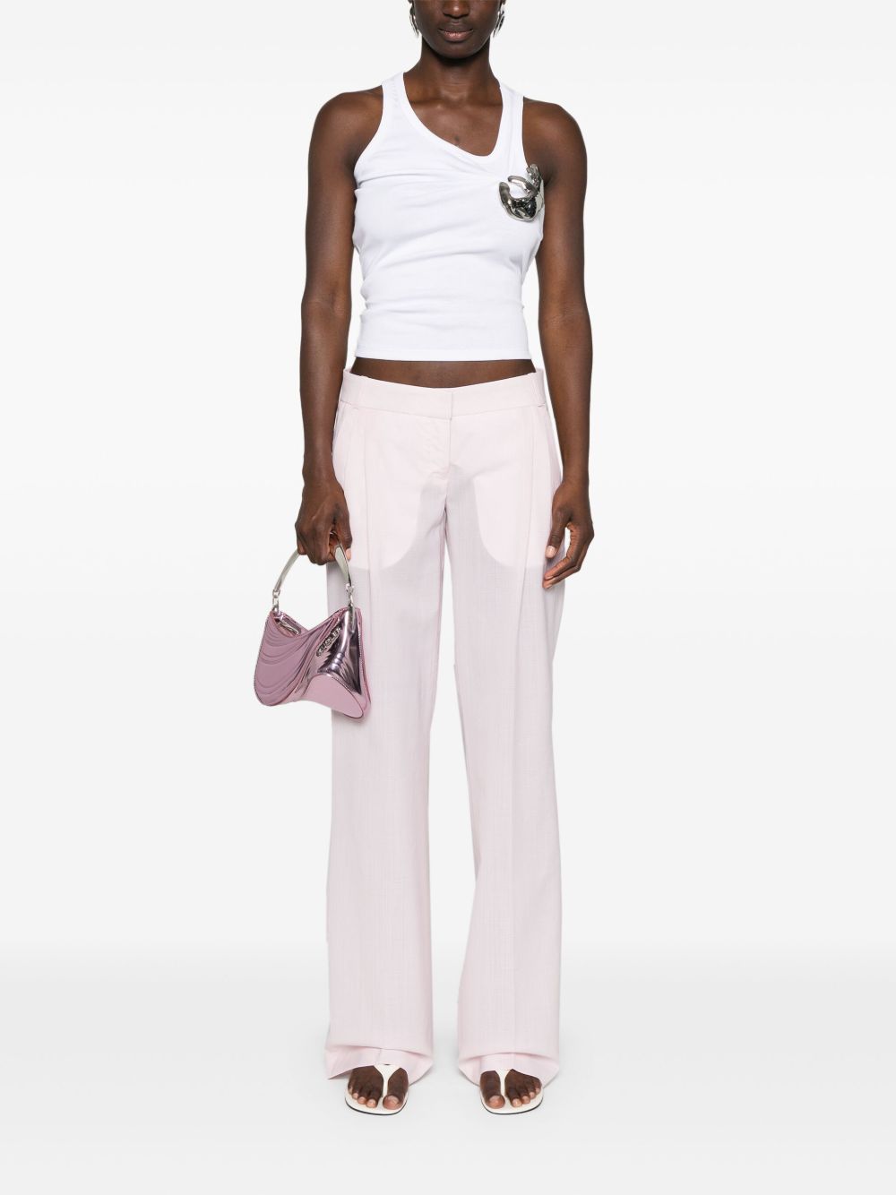 Top emoji con spilla in bianco Coperni - donna 