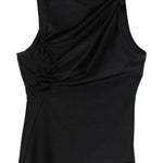 Top asimmetrico in nero Coperni - donna 