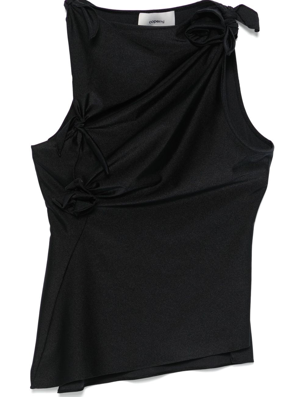 Top asimmetrico in nero Coperni - donna 