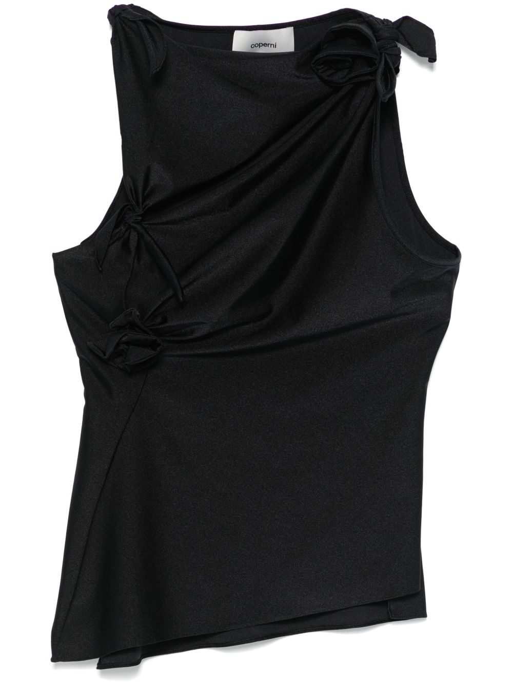 Top asimmetrico in nero Coperni - donna 