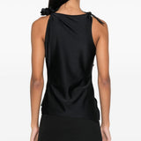 Top asimmetrico in nero Coperni - donna 