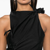 Top asimmetrico in nero Coperni - donna 