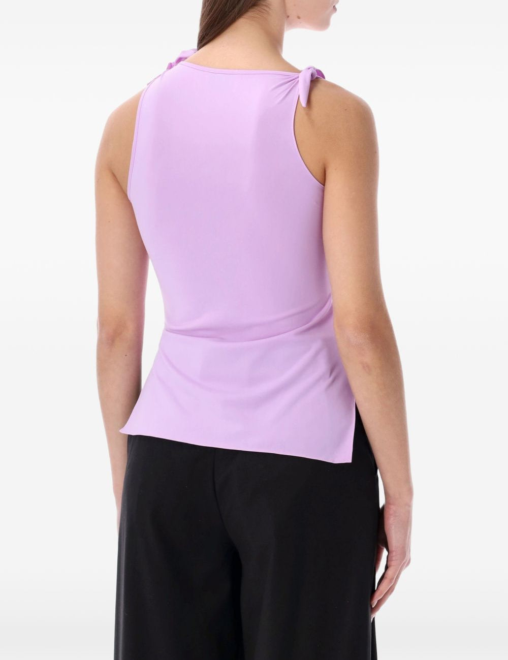 Top asimmetrico in lilla Coperni - donna 