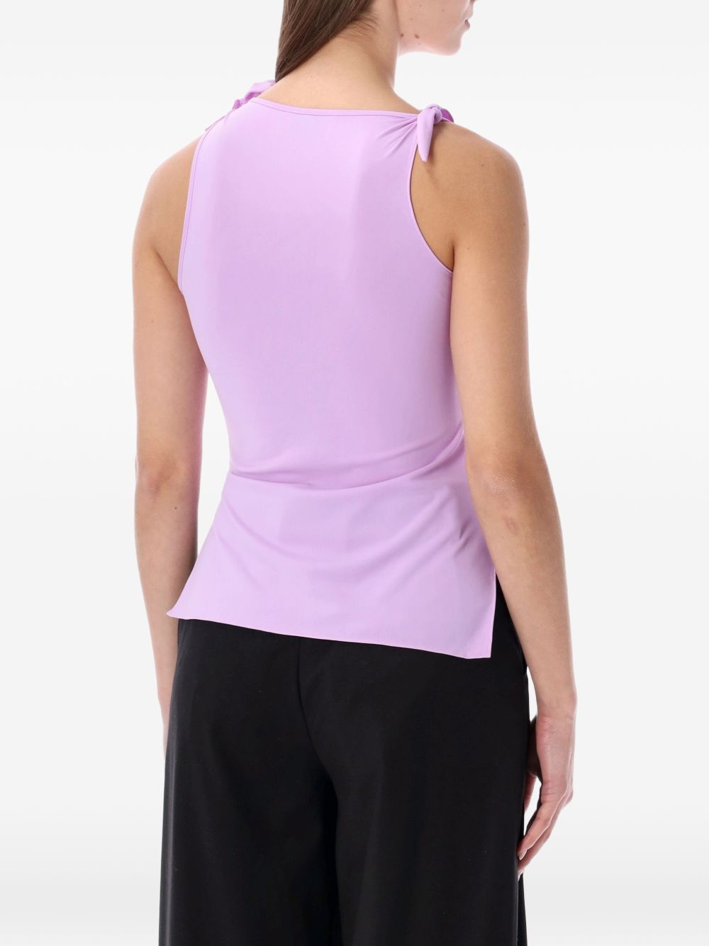 Top asimmetrico in lilla Coperni - donna 