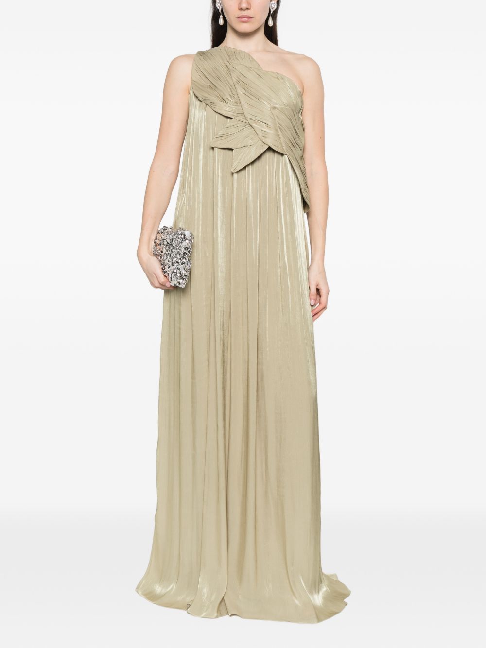 Abito asimmetrico amabe in beige Costarellos - donna 