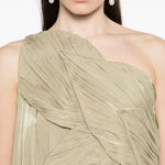 Abito asimmetrico amabe in beige Costarellos - donna 