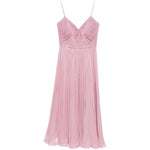 Abito maxi plisettato in lilla Costarellos - donna 