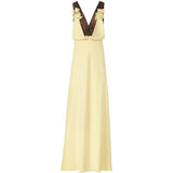 Abito lungo janessa in giallo chiaro Costarellos - donna 