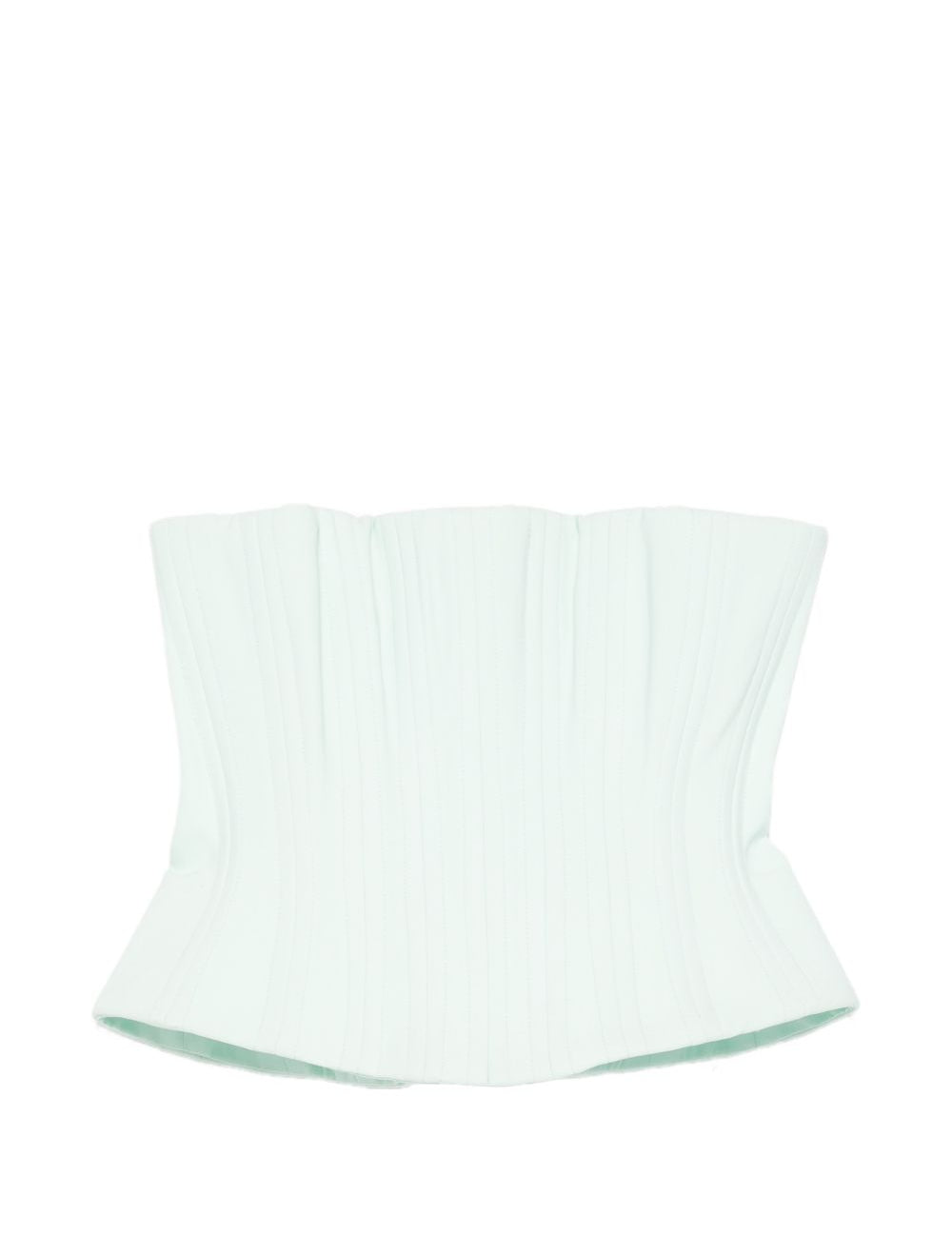 Top corsetto plissettato in verde acqua Costarellos - donna 