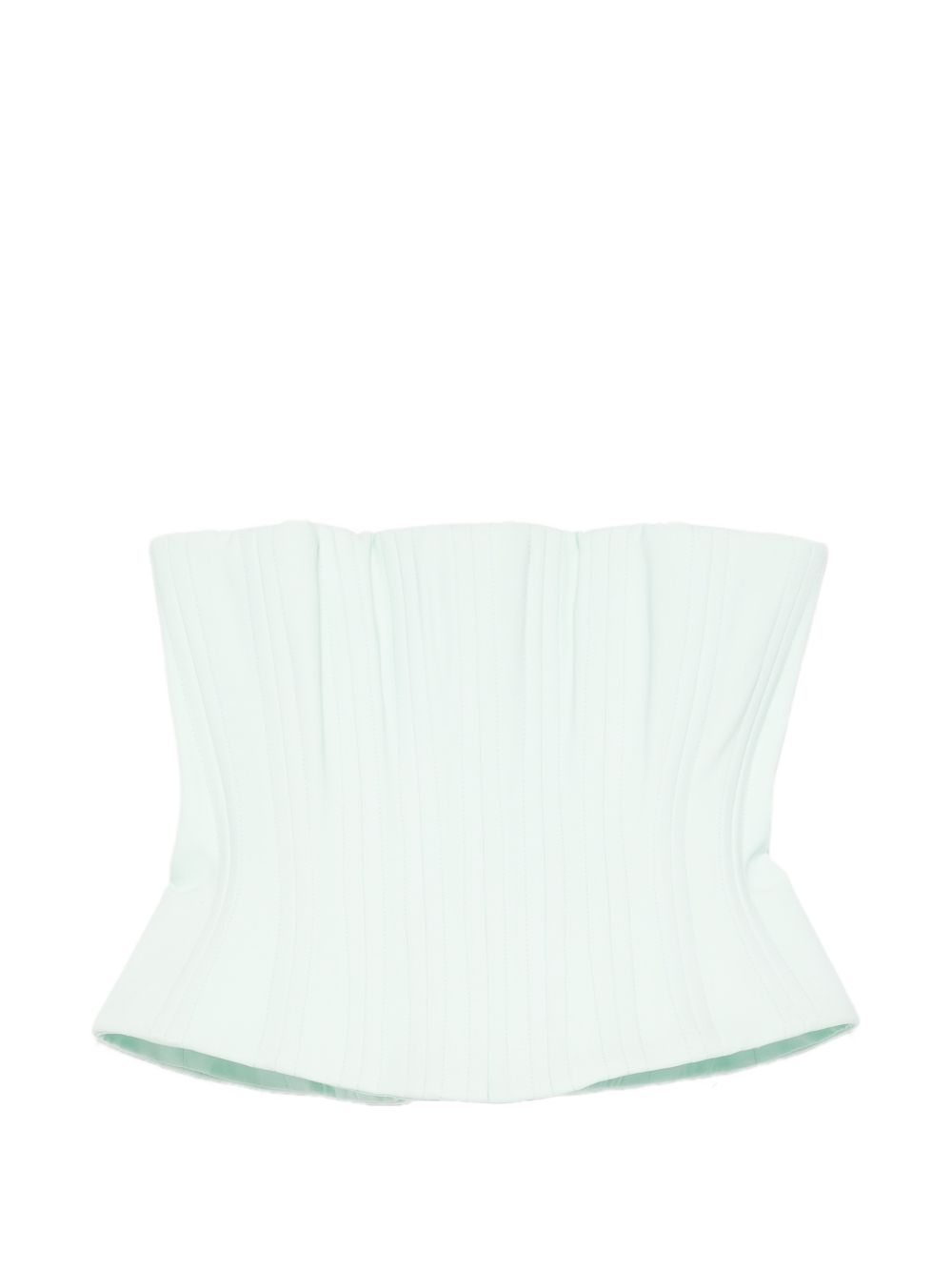 Top corsetto plissettato in verde acqua Costarellos - donna 