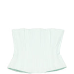 Top corsetto plissettato in verde acqua Costarellos - donna 