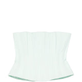 Top corsetto plissettato in verde acqua Costarellos - donna 