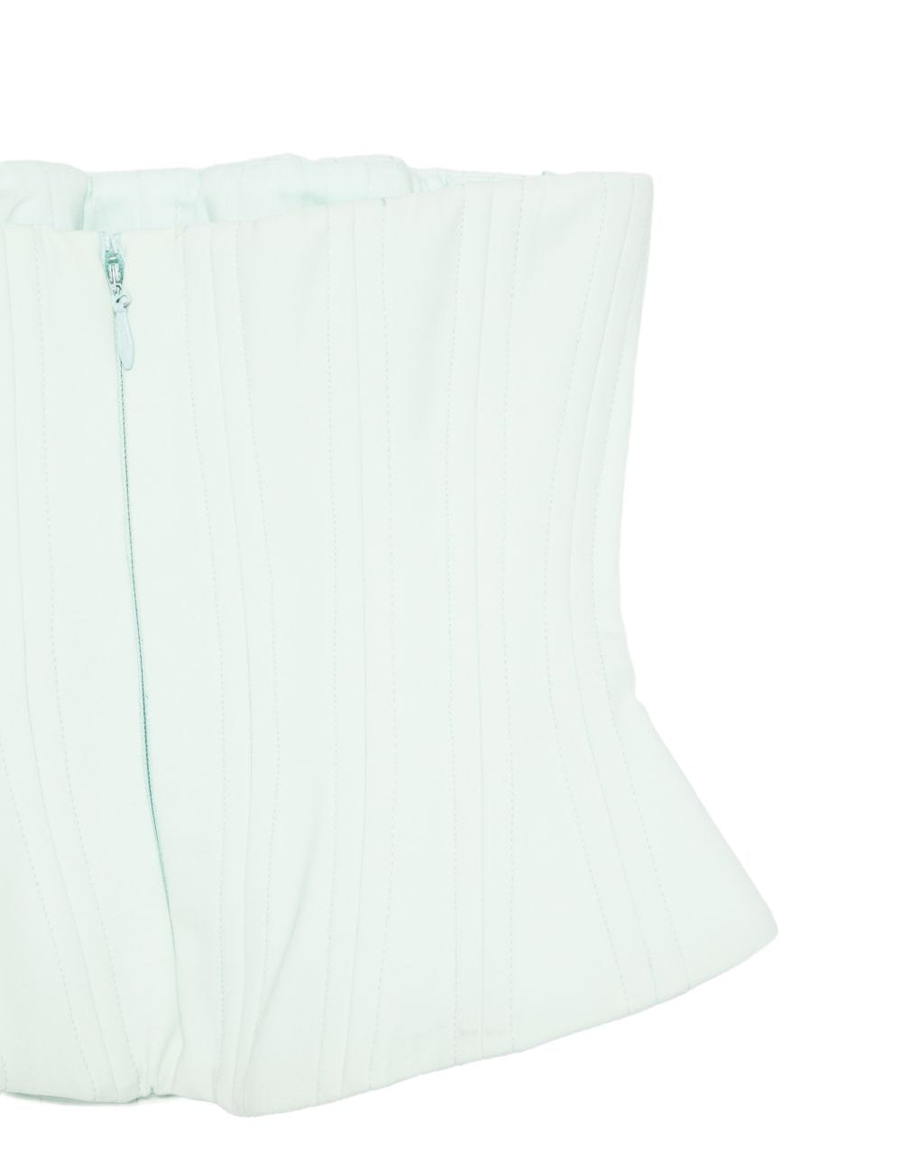 Top corsetto plissettato in verde acqua Costarellos - donna 