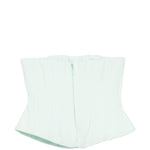 Top corsetto plissettato in verde acqua Costarellos - donna 