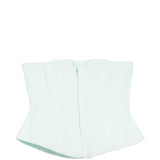 Top corsetto plissettato in verde acqua Costarellos - donna 
