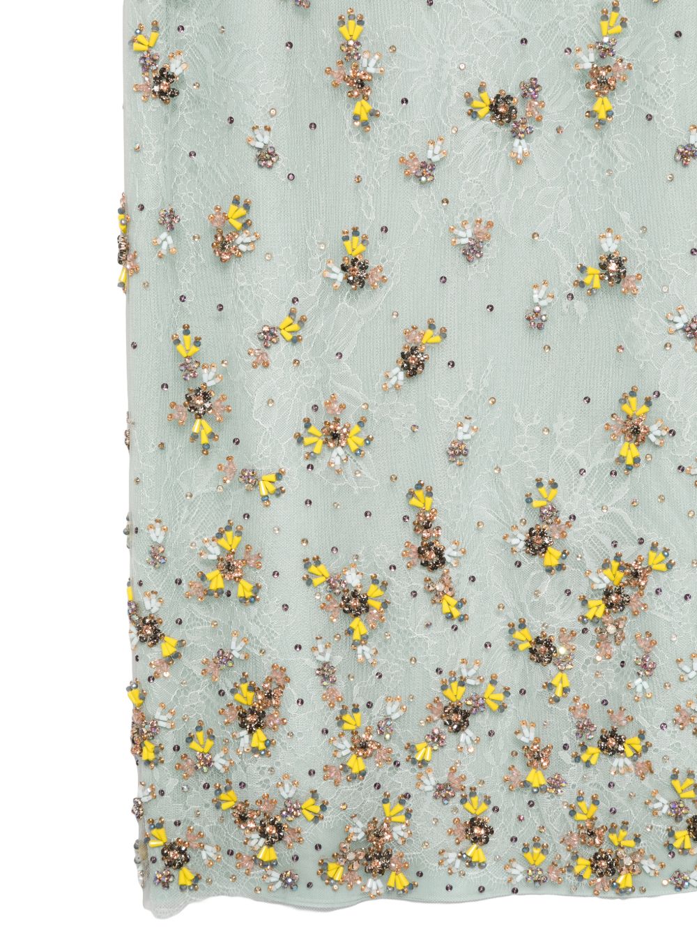Gonna midi con decorazioni a fiori in verde Costarellos - donna 
