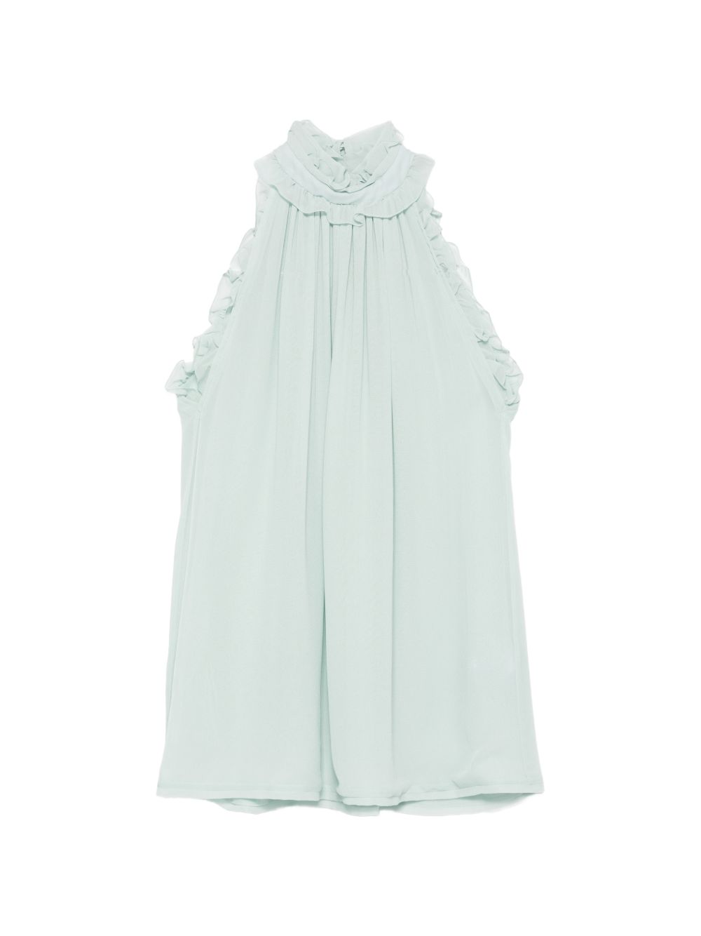 Top con collo halter in verde Costarellos - donna 