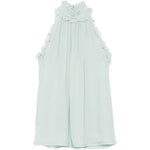 Top con collo halter in verde Costarellos - donna 
