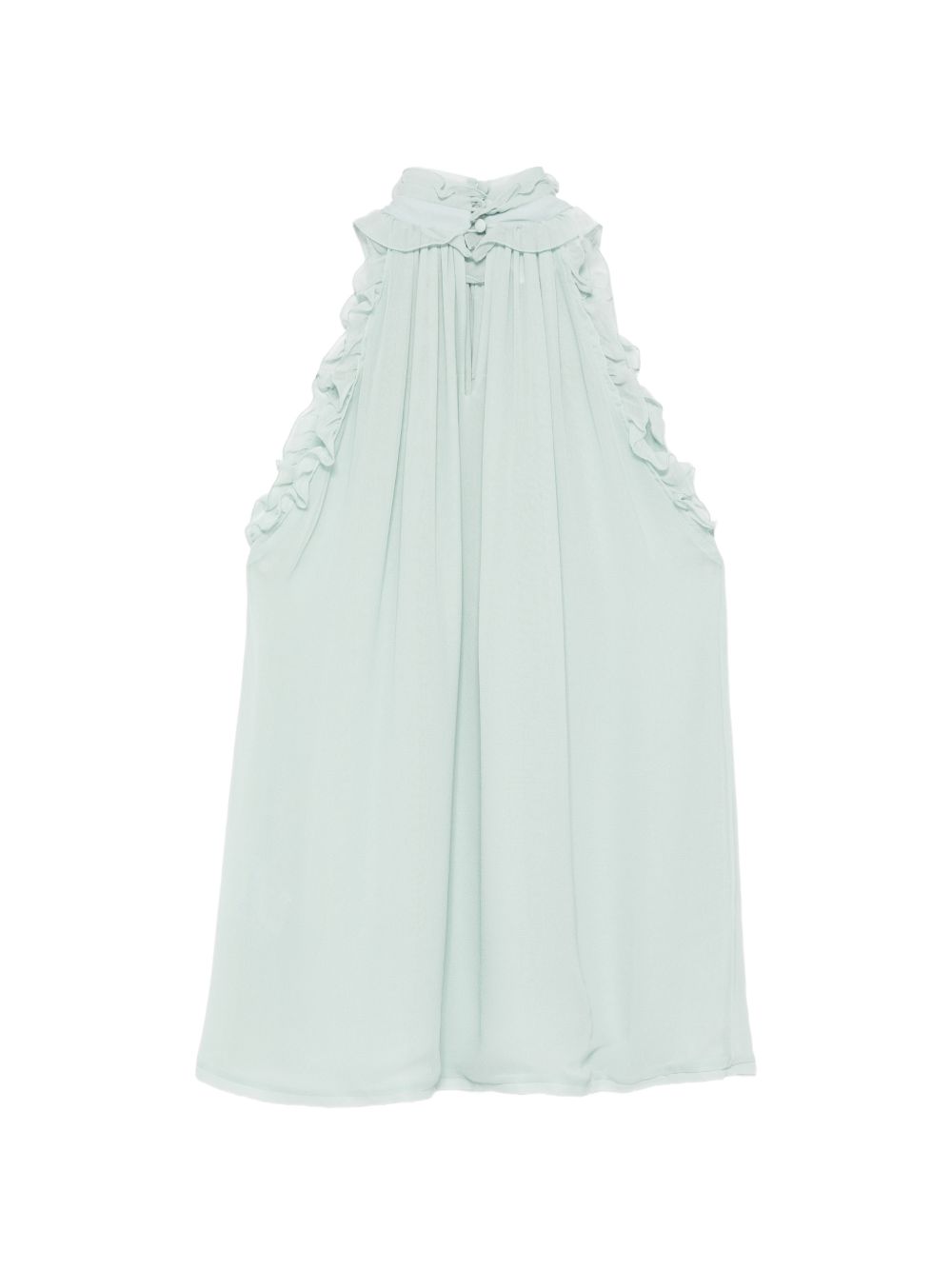 Top con collo halter in verde Costarellos - donna 