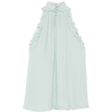 Top con collo halter in verde Costarellos - donna 