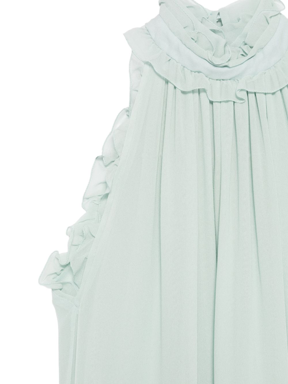 Top con collo halter in verde Costarellos - donna 