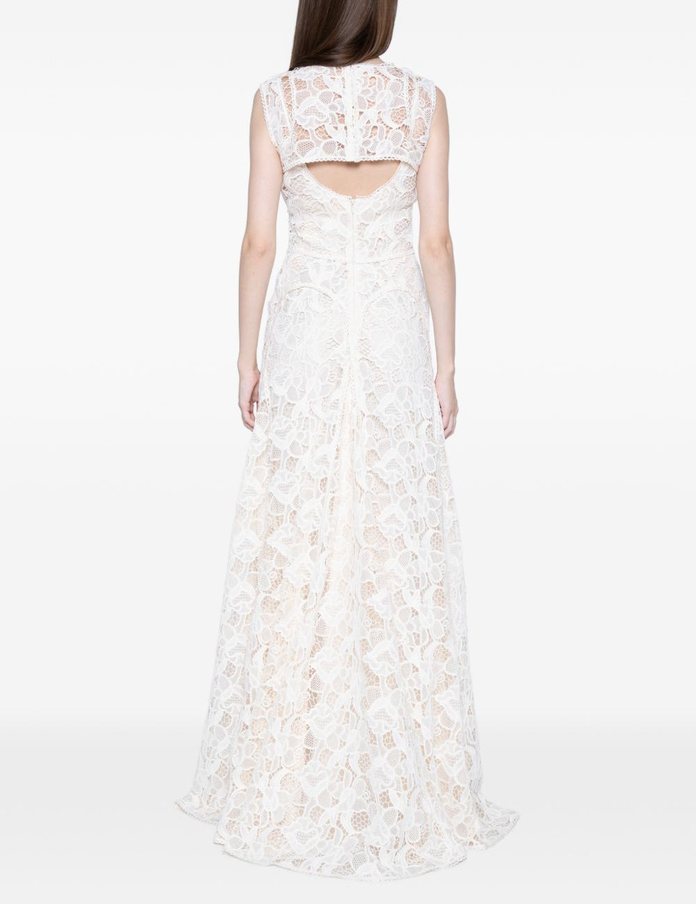 Abibto maxi in pizzo in beige Costarellos - donna 