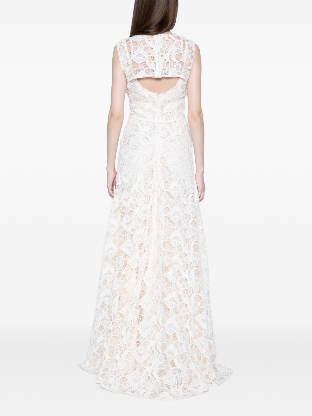 Abibto maxi in pizzo in beige Costarellos - donna 