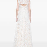 Abibto maxi in pizzo in beige Costarellos - donna 