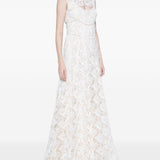 Abibto maxi in pizzo in beige Costarellos - donna 