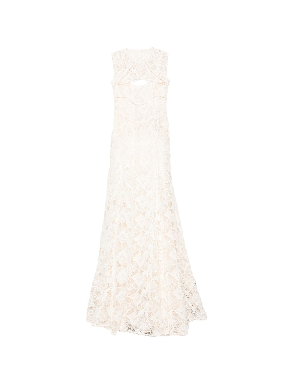Abibto maxi in pizzo in beige Costarellos - donna 