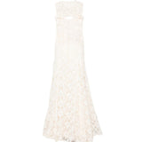 Abibto maxi in pizzo in beige Costarellos - donna 