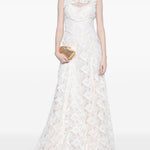 Abibto maxi in pizzo in beige Costarellos - donna 