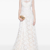 Abibto maxi in pizzo in beige Costarellos - donna 