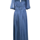 Abito Breannie con design satinato in blu Costarellos - donna 