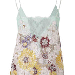 Top in pizzo con paillettes in beige Costarellos - donna 