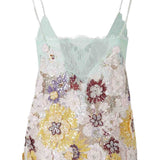 Top in pizzo con paillettes in beige Costarellos - donna 
