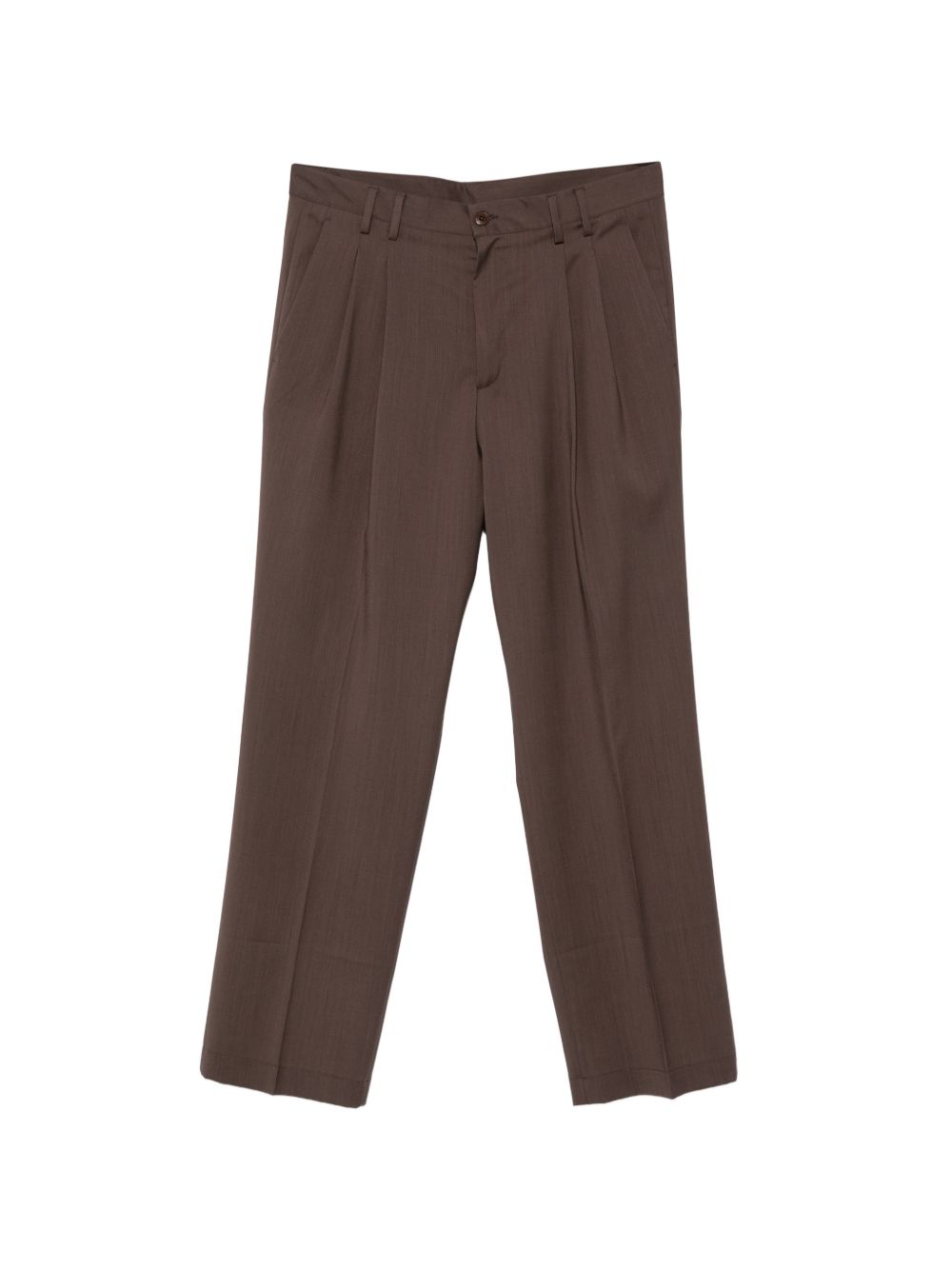 Pantaloni Norrie a gamba dritta con pieghe in marrone Costumein - uomo 