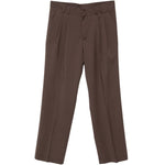 Pantaloni Norrie a gamba dritta con pieghe in marrone Costumein - uomo 