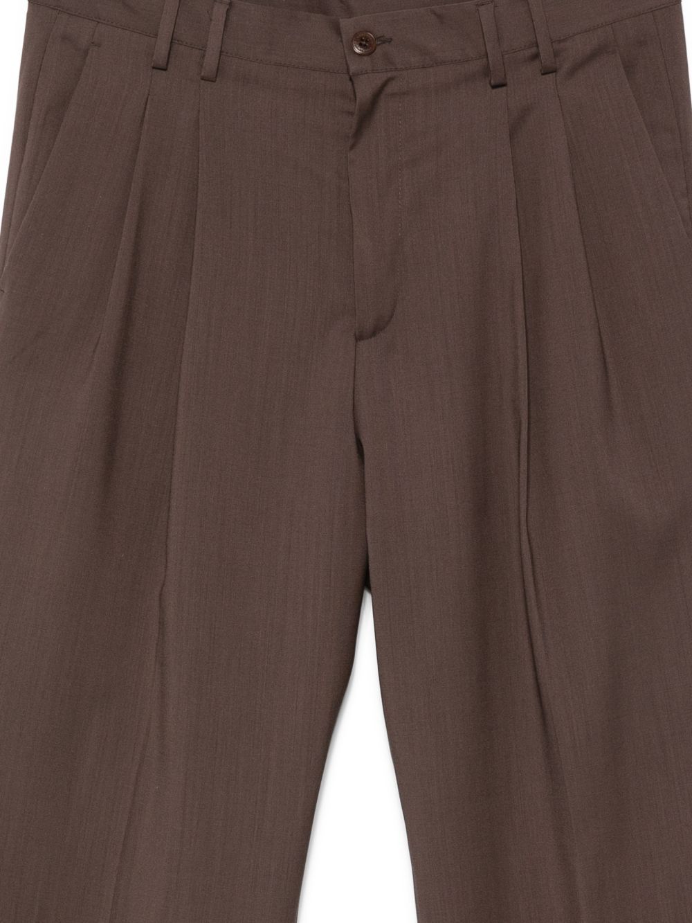 Pantaloni Norrie a gamba dritta con pieghe in marrone Costumein - uomo 