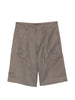 Men's grey pleated cargo shorts by Costumein