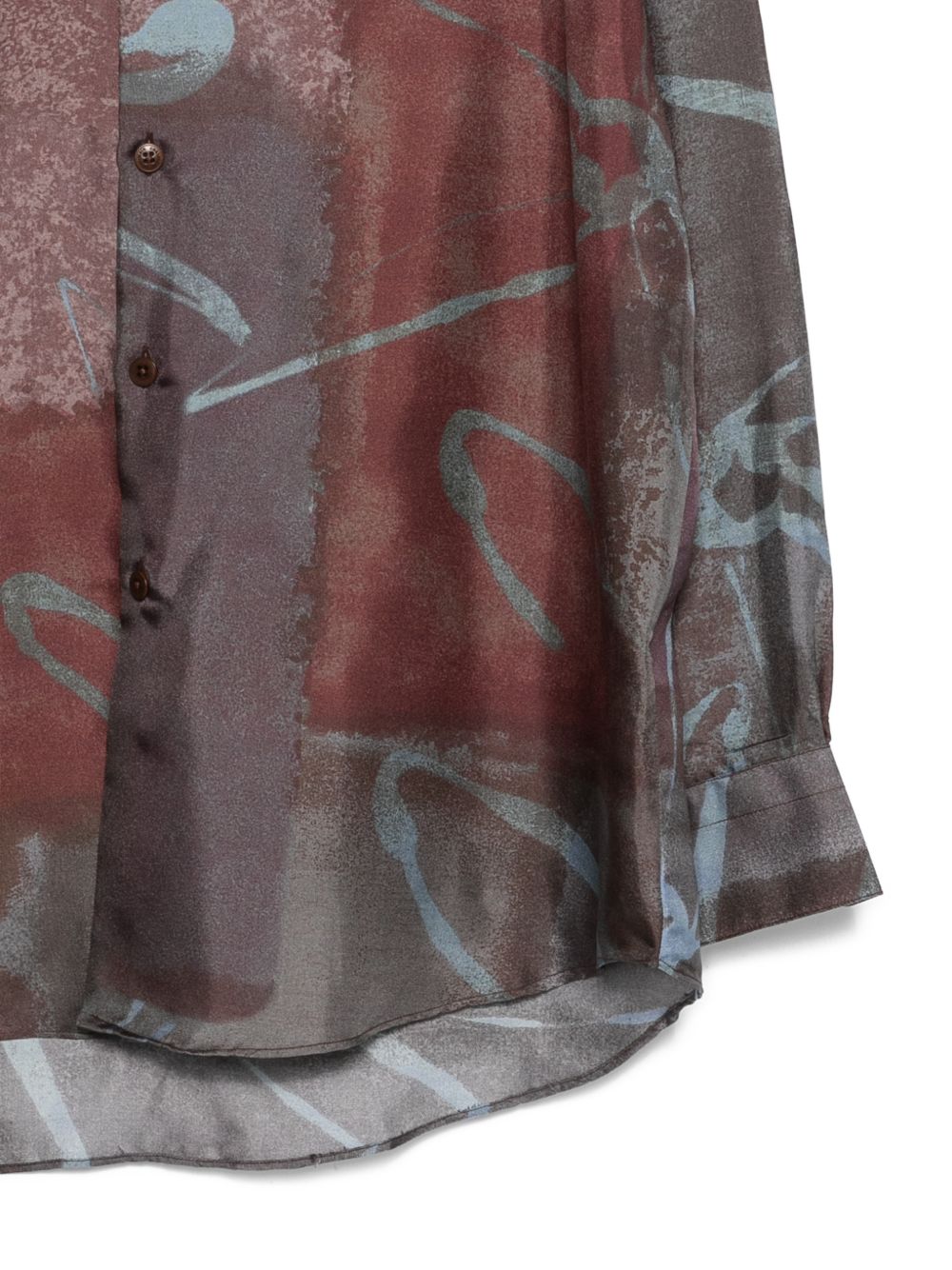 Camicia valentino con stampa multicolor costumein - uomo 