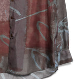 Camicia valentino con stampa multicolor costumein - uomo 