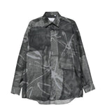 Camicia valentino con stampa multicolor costumein - uomo 