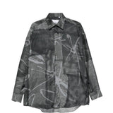 Camicia valentino con stampa multicolor costumein - uomo 