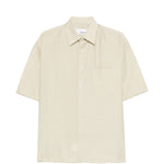 Camicia con tasca a maniche corte in avorio Costumein - uomo 