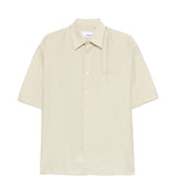 Camicia con tasca a maniche corte in avorio Costumein - uomo 