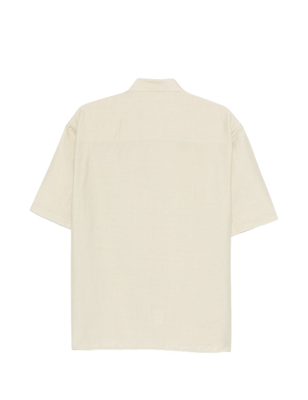 Camicia con tasca a maniche corte in avorio Costumein - uomo 