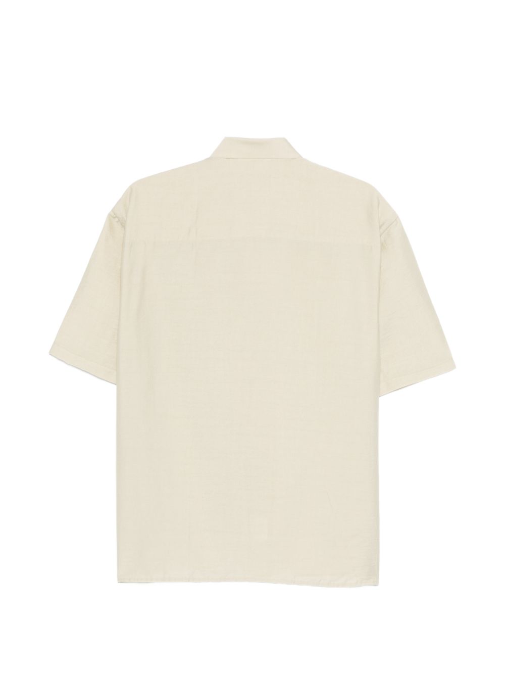 Camicia con tasca a maniche corte in avorio Costumein - uomo 