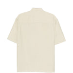 Camicia con tasca a maniche corte in avorio Costumein - uomo 