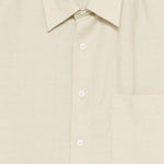 Camicia con tasca a maniche corte in avorio Costumein - uomo 